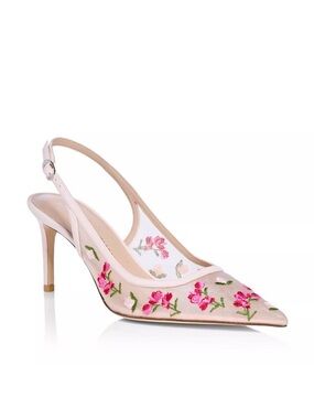 Stuart Weitzman Stuart Power Rosewater Slingback Pumps Pink New in Box  $495